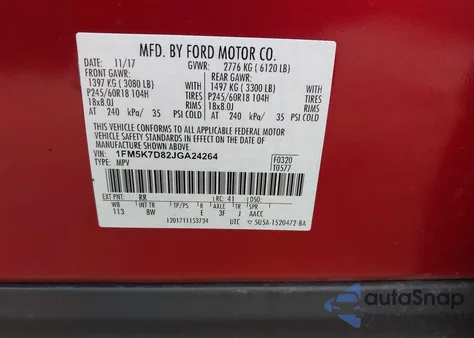 2018 Ford Explorer Xlt from USA, damaged, VIN 1FM5K7D82JGA24264